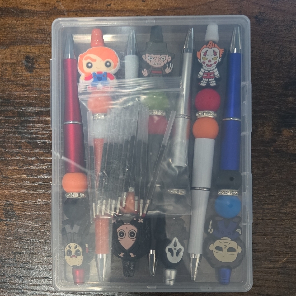 Colorful Character-Themed Pen Set